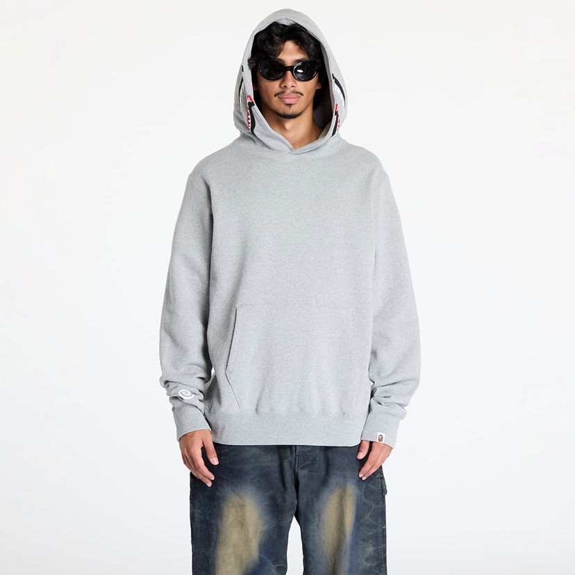 Dukserice BAPE Shark Pullover Hoodie Gray Siva | 001PPK801013M GRA