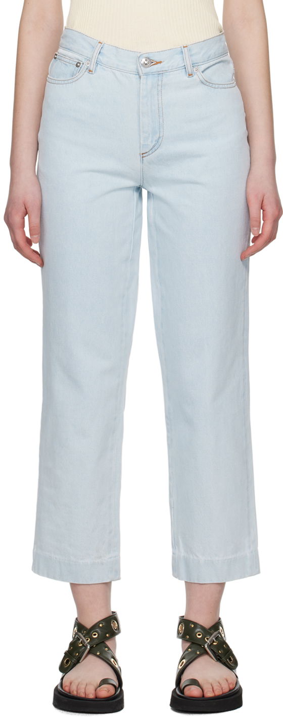 Jeans A.P.C. A.P.C. New Sailor Cropped Jeans Plava | COGXK-F09131