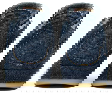 Tenisice i cipele Jordan Levi's x Air Jordan 4 Retro "Denim" Tamnoplava | AO2571-401, 3