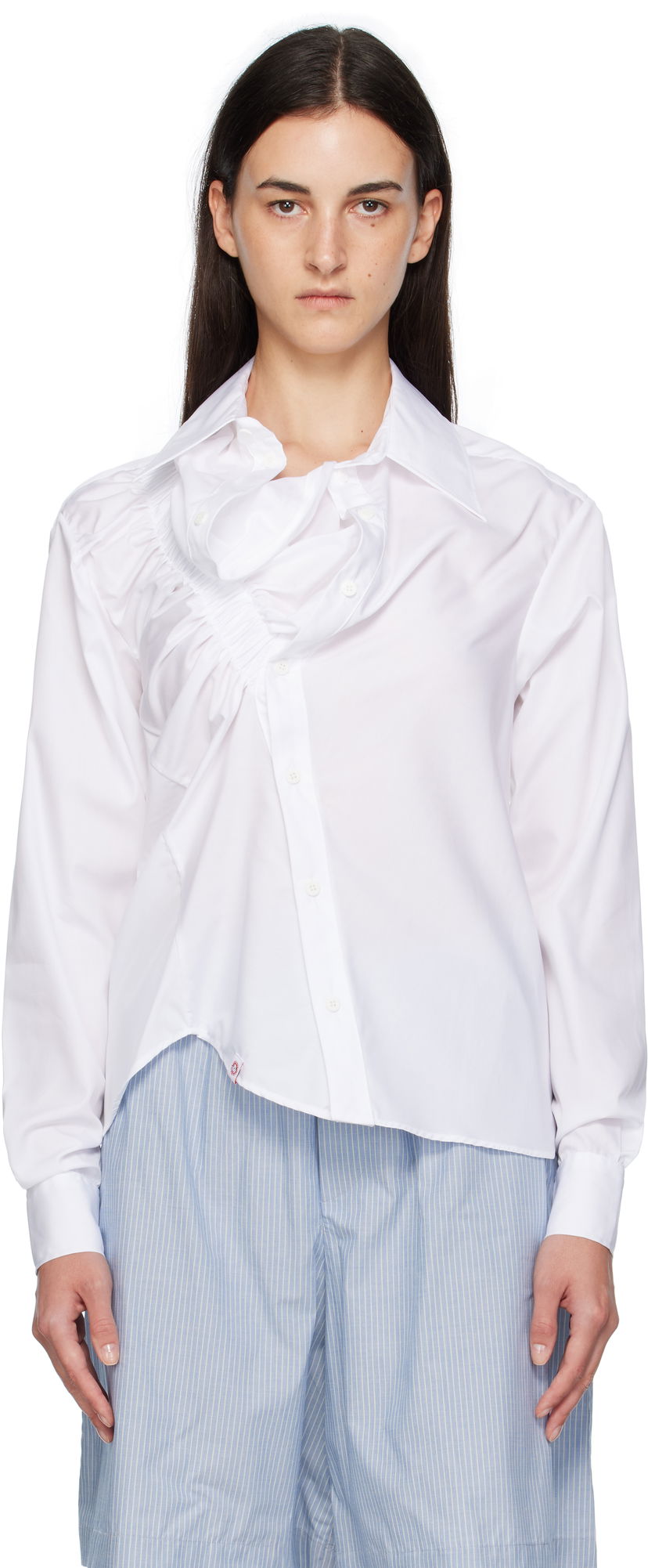 Košulja Charles Jeffrey Loverboy Charles Jeffrey LOVERBOY Ruffle Shirt Bijela | 52070202