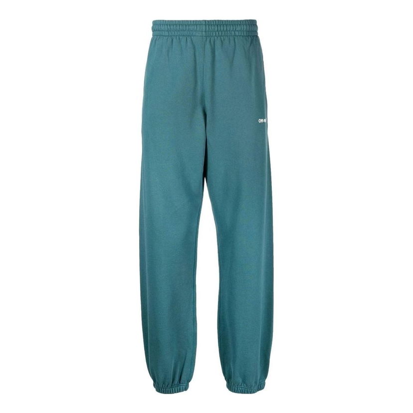 Trenirka Off-White Off-White Chain Arrow Slim Sweatpants Tirkiz | OMCH029F22FLE0075501