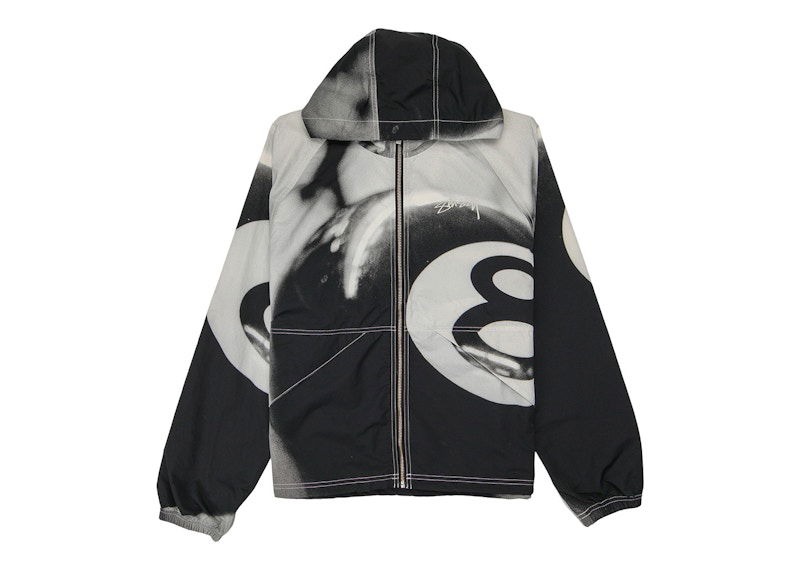 Vjetrovka Stüssy 8 Ball Shell Jacket Crna | 115702_GRSC