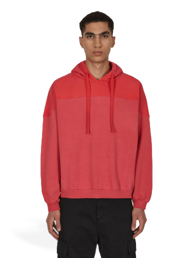 Dukserice GUESS Two Tone Hooded Sweatshirt Crvena | M2BQ02KBB40 CYSM
