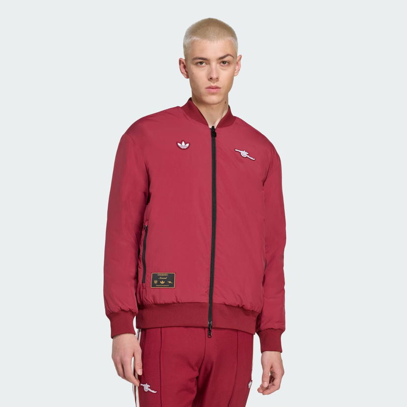 Bomber jakna adidas Performance Arsenal Terrace Icons Bomber Jacket Crvena | JM9404
