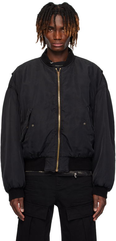 Bomber jakna We11done We11done Curved Bomber Jacket Crna | WD-JP0-25-005-U-BK, 0