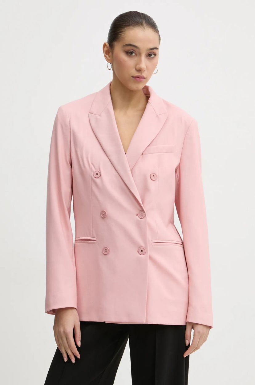 Jakna Fiorucci Fiorucci Double-Breasted Blazer Ružičasta | W01FMBDO059WO01PN02
