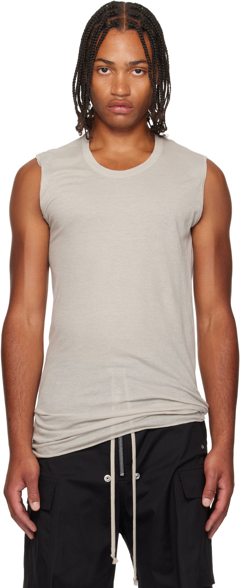 Majica bez rukava Rick Owens Rick Owens Concordians Sleeveless Tank Top Bež | RU02E1151 UC
