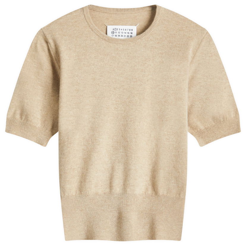 Džemper Maison Margiela Maison Margiela Shrunken Knit Top Bež | S51HL0018M13090109M