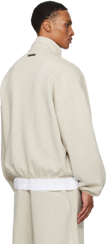 Jakna Fear of God ESSENTIALS Modern Fit Fleece Track Jacket Bež | 202SP256892F, 2