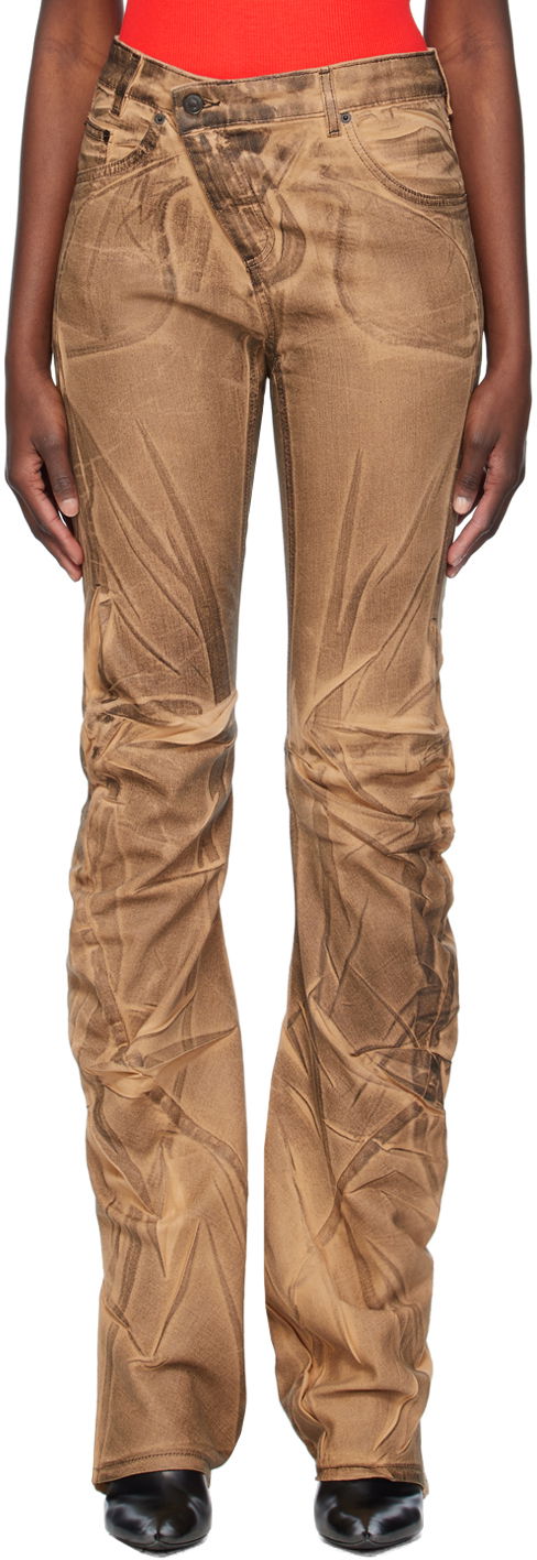 Jeans Ottolinger Ottolinger Exclusive Ruched Jeans Smeđa | 1701708