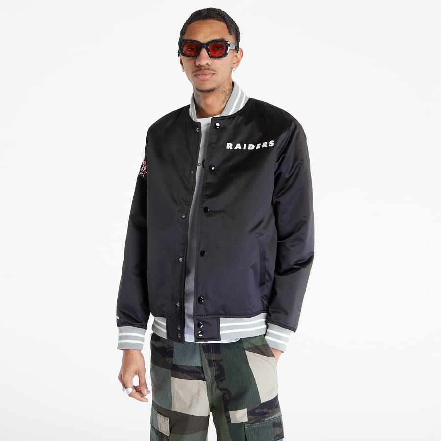 Bomber jakna Mitchell & Ness Heavyweight Satin Jacket Crna | OJBF3413-ORAYYPPPBLCK, 0