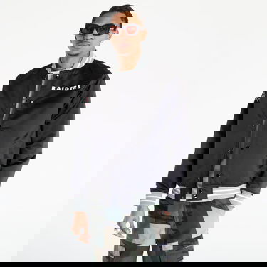 Bomber jakna Mitchell & Ness Heavyweight Satin Jacket Crna | OJBF3413-ORAYYPPPBLCK, 0