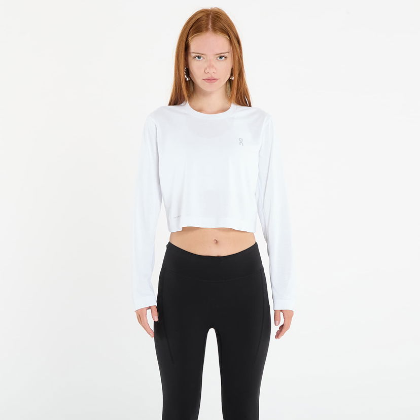 Majica kratkih rukava On Running Women's Cropped Long Sleeve Running T-Shirt Bijela | 1WF30650069