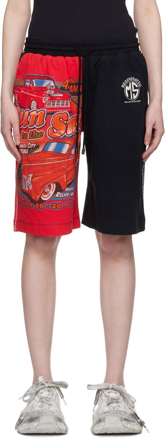 Kratke hlače Marine Serre Printed Shorts Crvena | MSH007