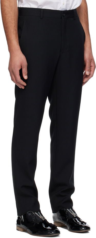 Hlače Comme des Garçons Homme Plus Wool Gabardine Trousers Crna | PO-P046-051, 1