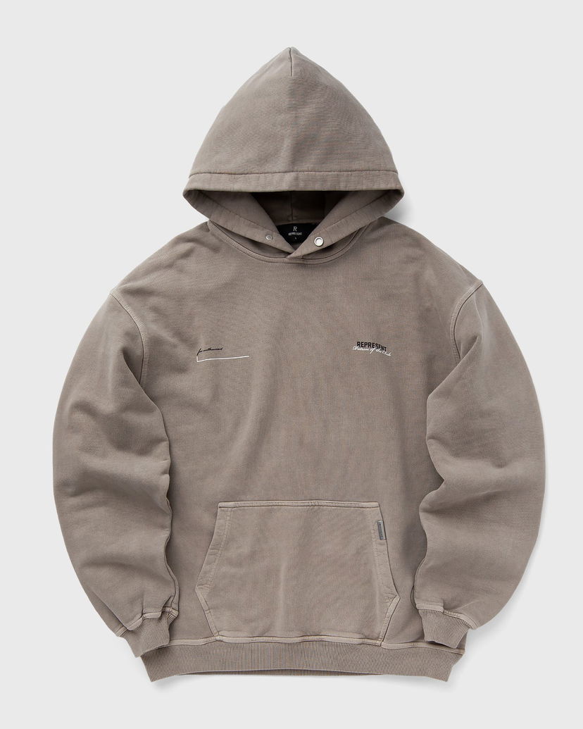 Dukserice Represent Clo Represent PATRON OF THE CLUB HOODIE Smeđa | MLM4270-505