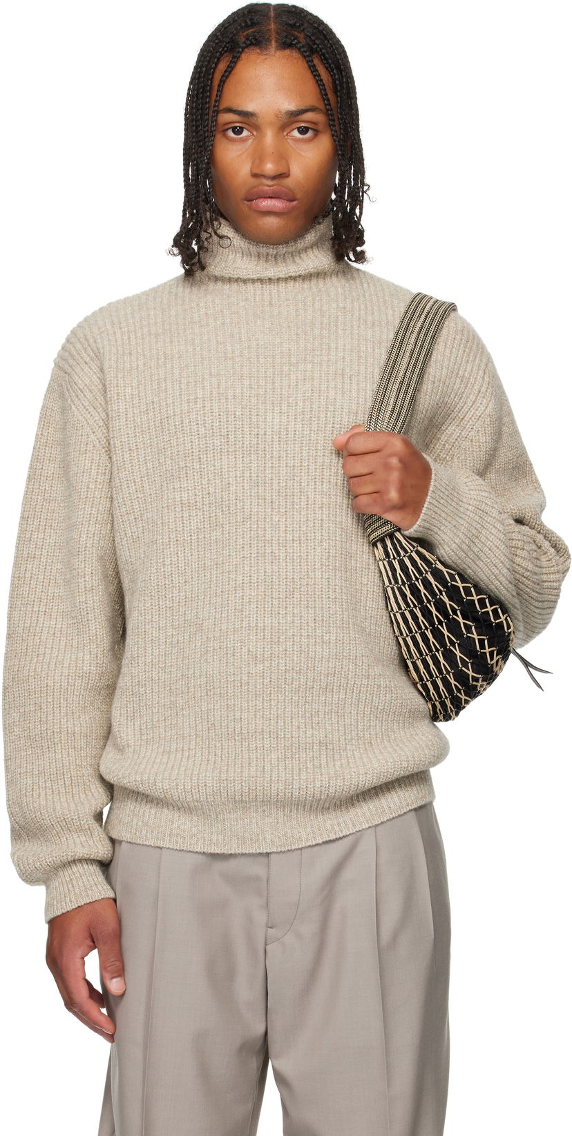 Džemper LEMAIRE LEMAIRE High Neck Sweater Bež | TO1427 LK1029