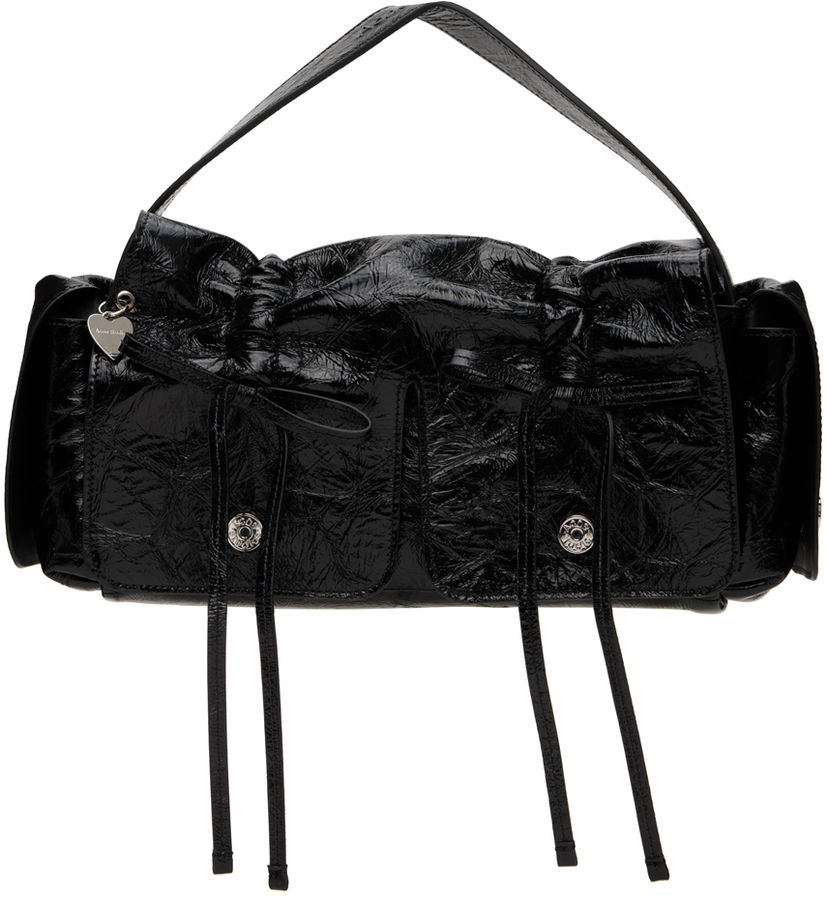 Ruksaci i torbe Acne Studios Black Multipocket Bag Crna | A10367-