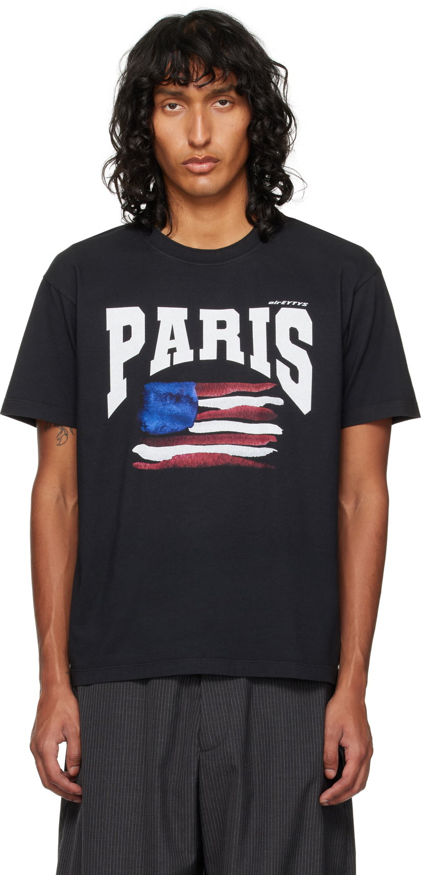 Majica kratkih rukava Eytys Leon T-shirt Crna | A330011