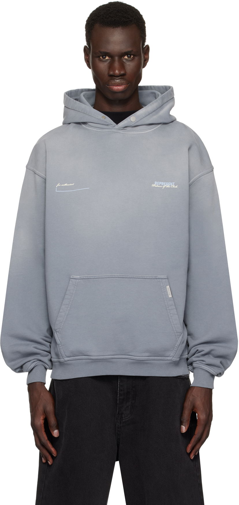 Dukserice Represent Clo Represent 'Patron Of The Club' Hoodie Siva | MLM4270