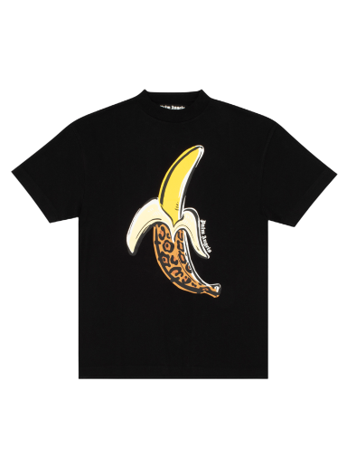 Majica kratkih rukava Palm Angels Banana Classic Tee Crna | PMAA001F22JER0061018