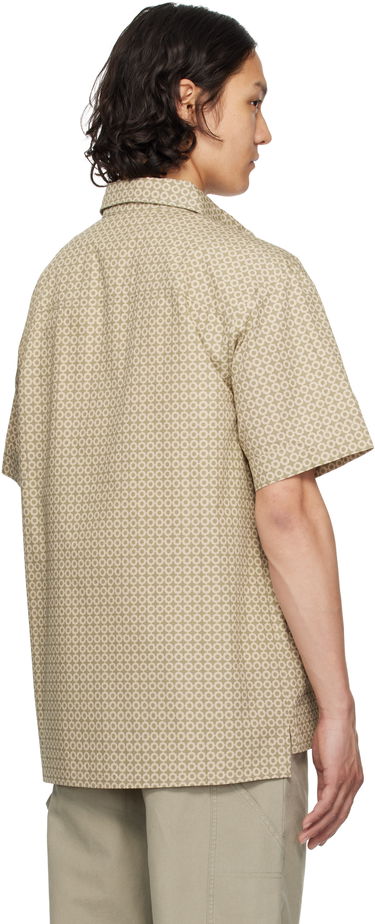 Košulja A.P.C. A.P.C. Ross Geometric-Print Short-Sleeve Shirt Bež | COHFY-H12541, 2