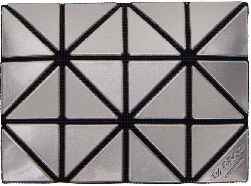 Novčanik BAO BAO ISSEY MIYAKE Geometric Pattern Card Case Wallet Metalik | BB46AG711