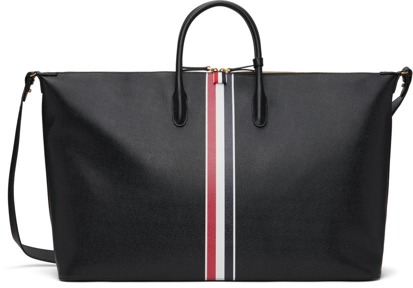 Putna torba Thom Browne Thom Browne Pebble Grain Duffle Bag Crna | UAG217A-00198