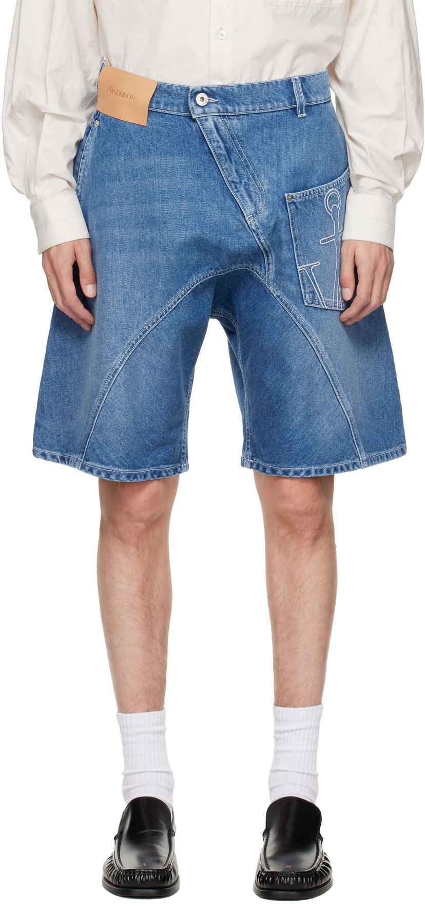 Kratke hlače JW Anderson JW Anderson Twisted Workwear Denim Shorts Plava | DT0123-PG1735