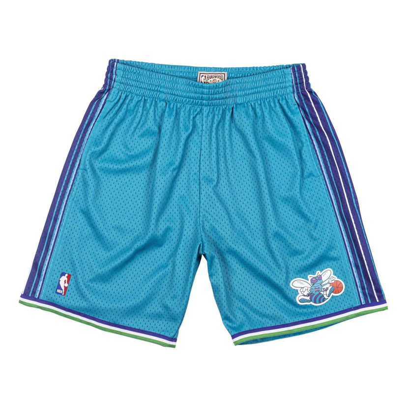 Kratke hlače Mitchell & Ness Mitchell & Ness NBA Swingman Charlotte Hornets Road Shorts Plava | SMSHGS18491-CHOTEAL99