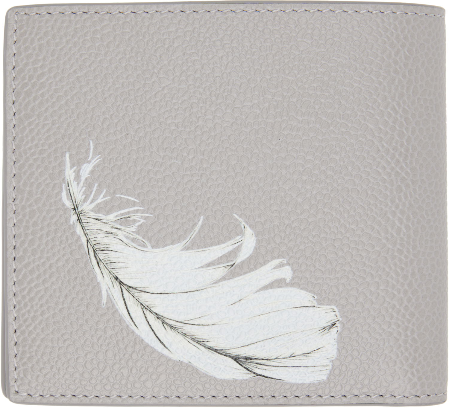 Novčanik Thom Browne Thom Browne Billfold Wallet with Feather Print Siva | MAW023A-E1353, 1