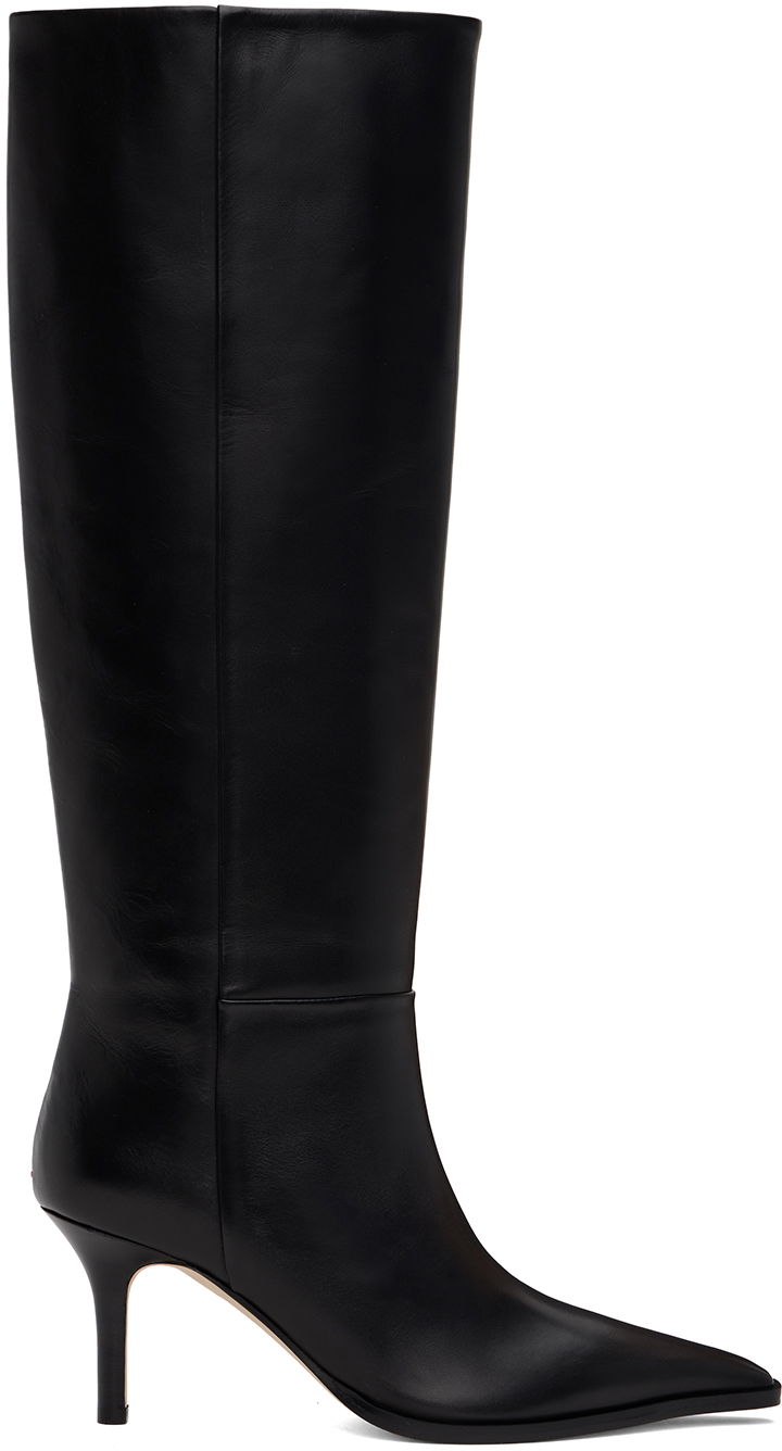 Odjeća Aeyde Aeyde Tula Leather Tall Boots Crna | A11-KB-TULP75ST95-FW24-800-001