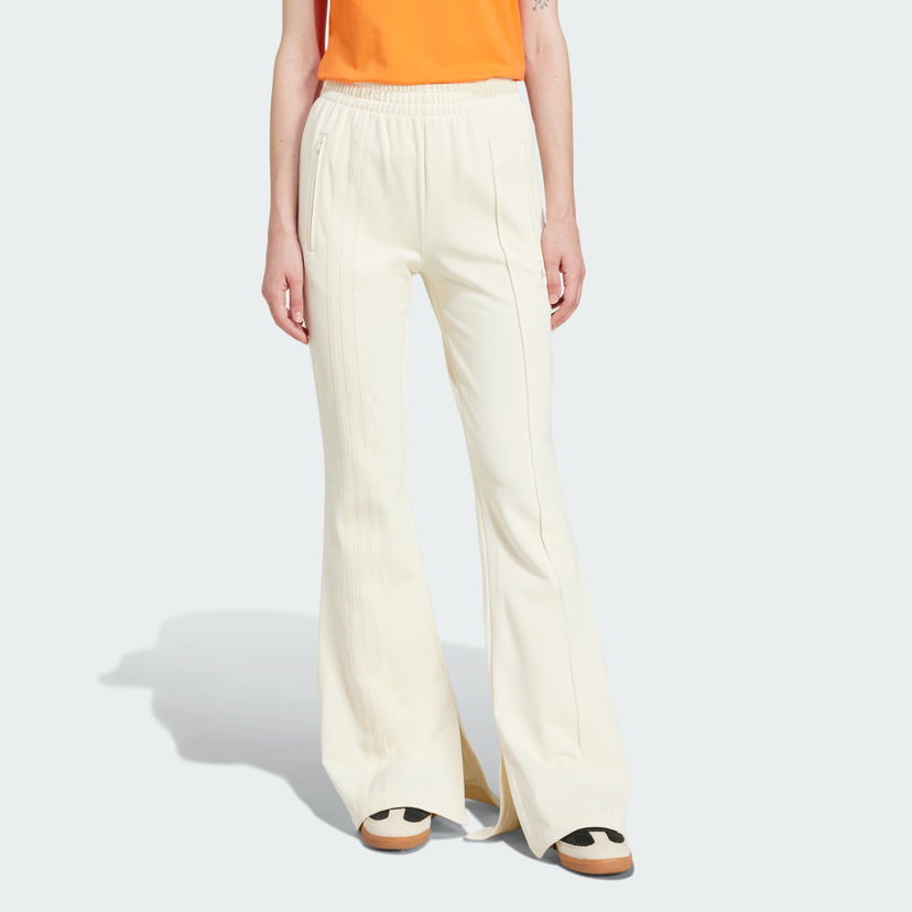 Trenirka adidas Performance Firebird 3-Stripes Flared Track Pants Bijela | JJ0936