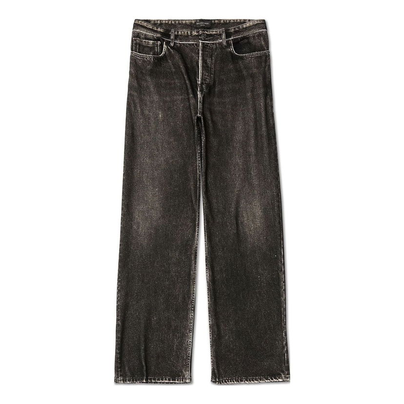 Jeans Balenciaga Denim Pants Crna | 751503TOL991000