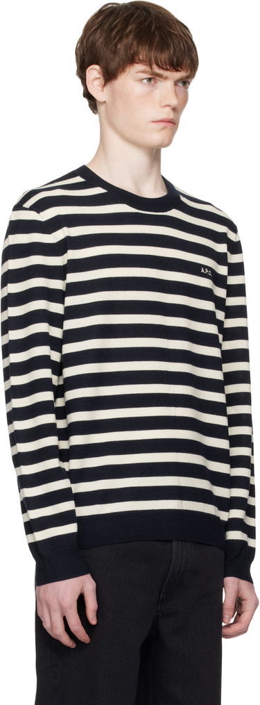 Džemper A.P.C. A.P.C. Matthias Striped Sweater Tamnoplava | WVBEC-H23431, 1