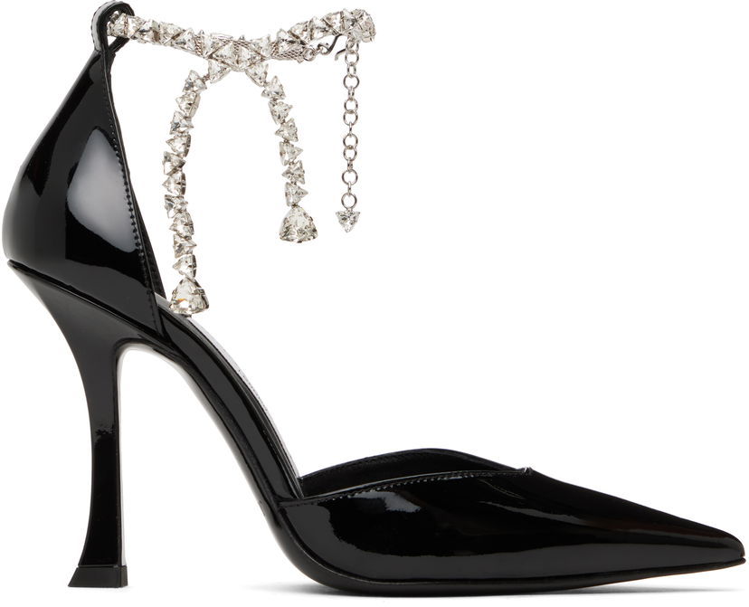 Tenisice i cipele Jimmy Choo Jimmy Choo Stevie 100 Crystal Anklet Pumps Crna | STEVIE 100