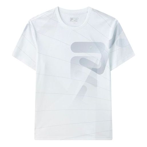 Majica kratkih rukava FILA FILA Logo Pattern Casual T-Shirt Bijela | F11M122114F-ZB
