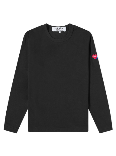 Majica kratkih rukava Comme des Garçons Long Sleeve Invader T-Shirt Black Crna | P1T330-1