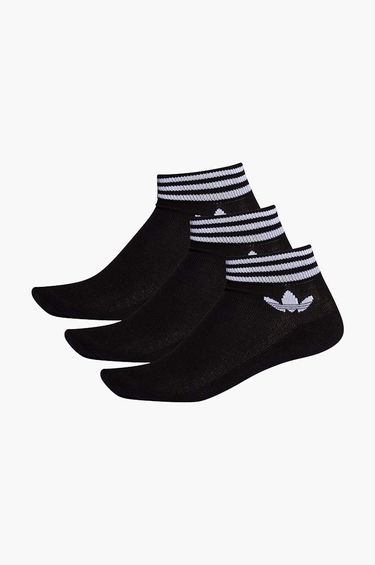 Čarape adidas Originals Trefoil Ankle Socks 3-Pack Crna | EE1151, 3