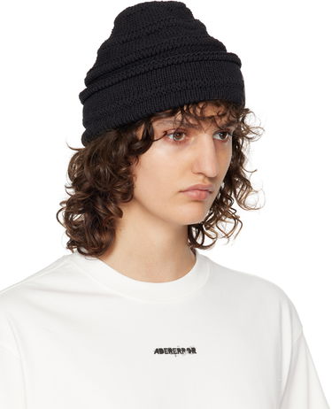 Kapica ADER ERROR Montblanc Black Knitted Beanie Crna | BMADSSHW0503BK, 1