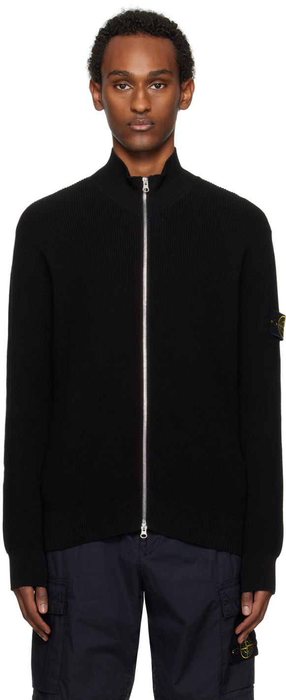 Džemper Stone Island Patch Sweater Crna | 8015526D8