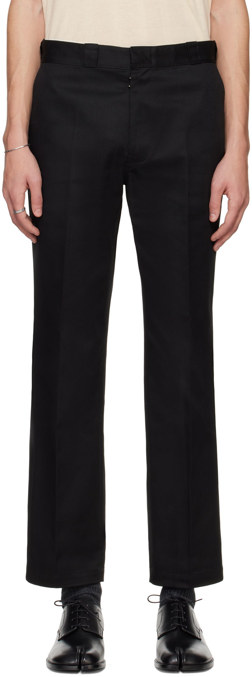 Hlače Maison Margiela Maison Margiela Gabardine Trousers Crna | S50KA0661 S54042