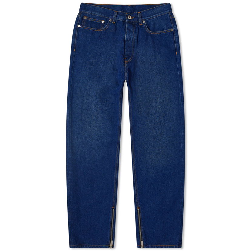 Jeans Off-White Skate Relaxed Fit Jeans Tamnoplava | OMYA177C99DEN0034400