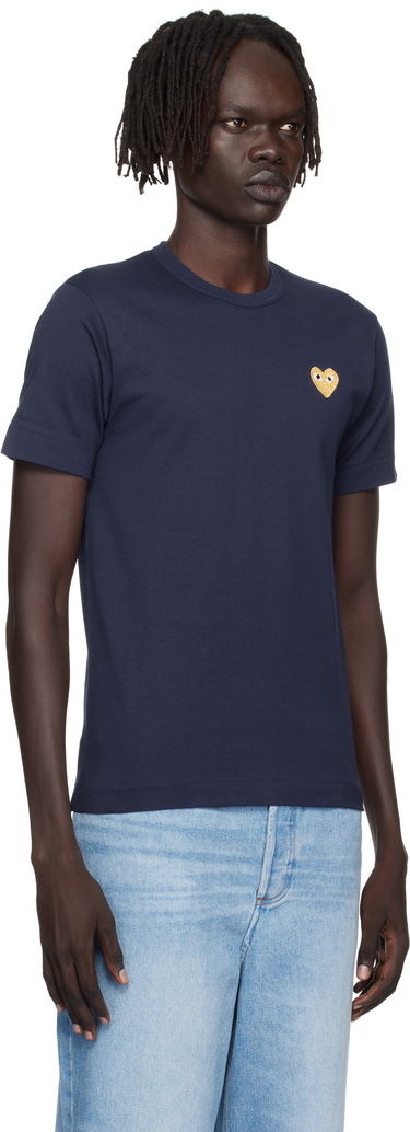 Majica kratkih rukava Comme des Garçons COMME des GARÇONS PLAY Heart Patch T-Shirt Crna | AZ-T216-051, 4