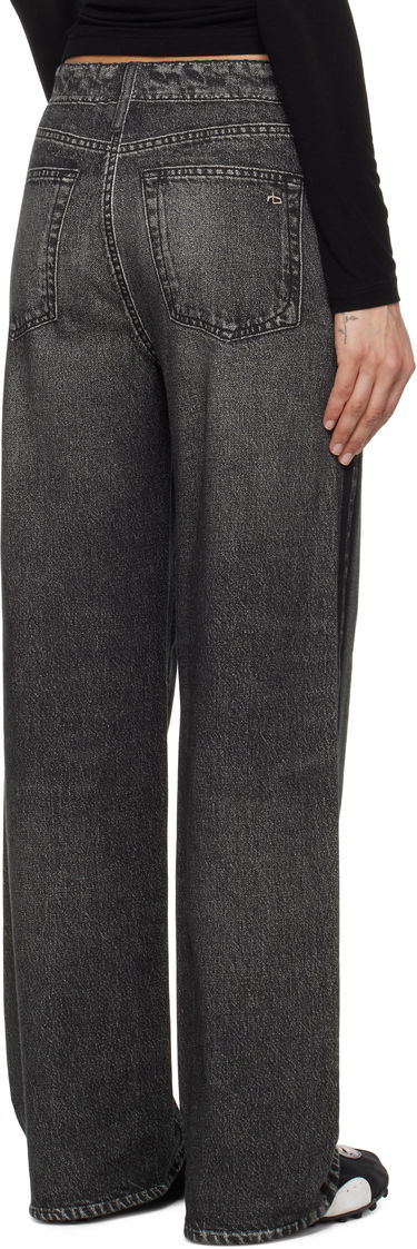 Jeans rag & bone Rag & Bone Miramar Terry Wide-Leg Track Pants Siva | WCW25S70018201, 2