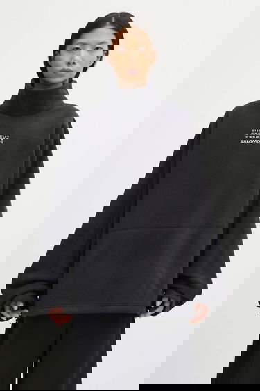 Dukserice Maison Margiela MM6 Maison Margiela x Salomon Oversized High-Neck Fleece Sweatshirt Crna | S52NH0035.M20140.899, 0