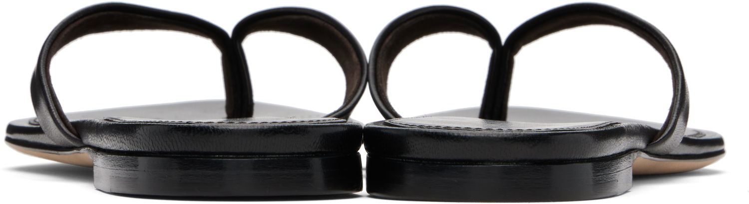 Tenisice i cipele The Row Sacha Leather Flip-Flops Crna | F1697-SN65, 1