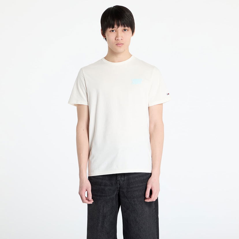 Majica kratkih rukava Tommy Hilfiger Tommy Jeans Slim Bubble Print T-Shirt Bijela | DM0DM21863 YBH