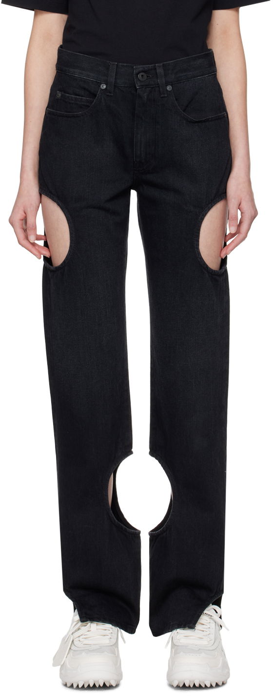 Jeans Off-White Black Meteor Jeans Crna | OWYA058C99DEN0021000