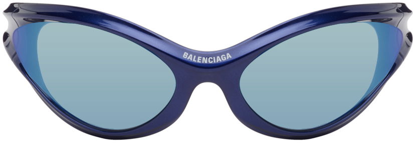 Sunčane naočale Balenciaga Dynamo Round Sunglasses Plava | BB0317S-004